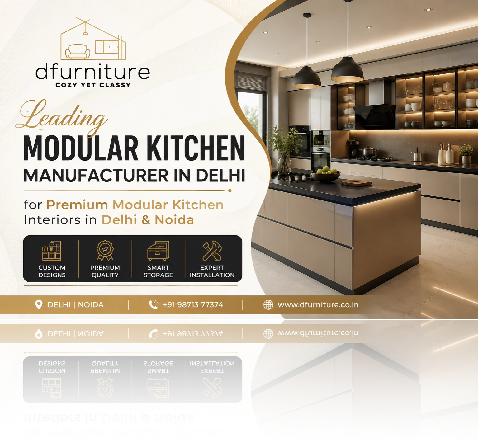 Leading Modular Kitchen Manufacturer in Delhi for Premium Modular Kitchen Interiors in Delhi & Noida